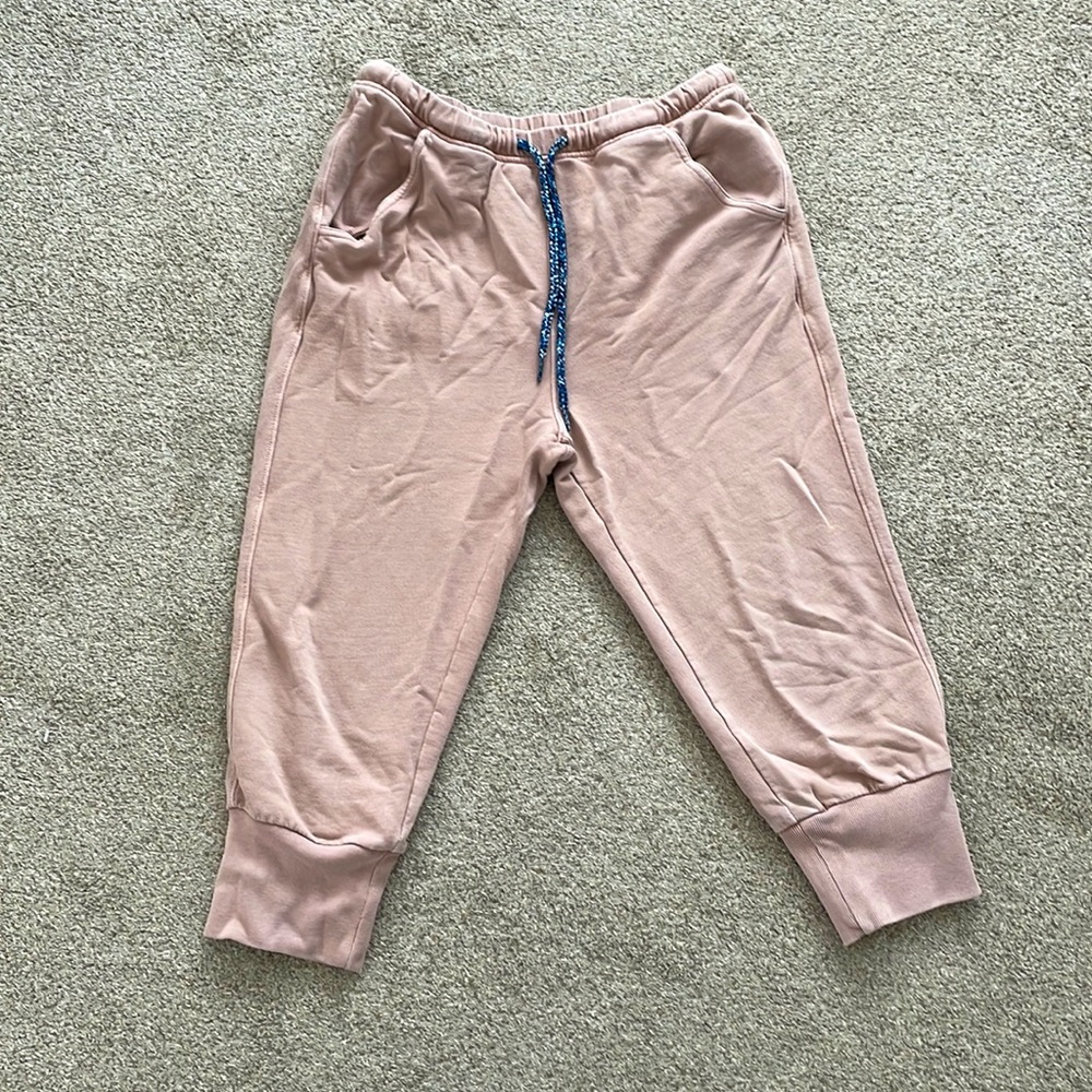 Free People cropped joggers, medium, blush